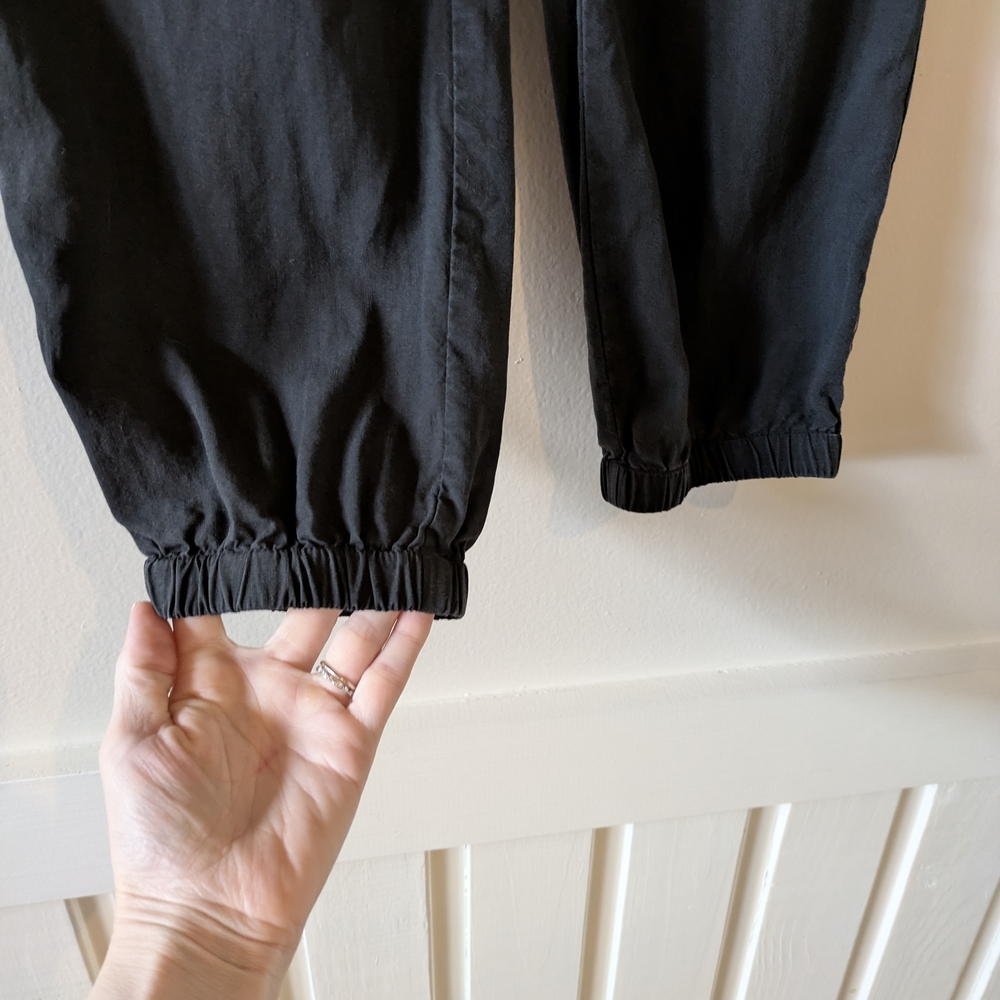 Cloth & Stone Black Chic Joggers with Elastic Waistband & Ankle Cuffs, Sz. Small - Picture 5 of 7